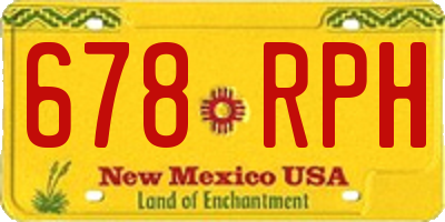 NM license plate 678RPH