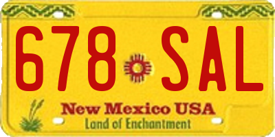 NM license plate 678SAL