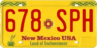 NM license plate 678SPH
