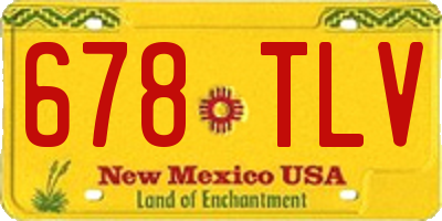 NM license plate 678TLV