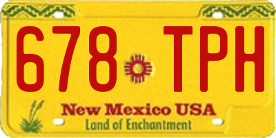 NM license plate 678TPH