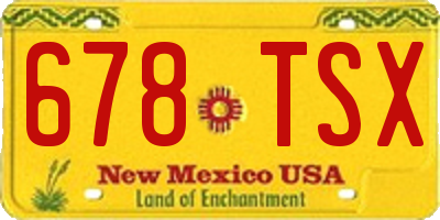 NM license plate 678TSX