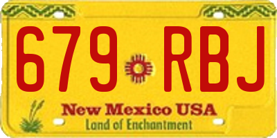 NM license plate 679RBJ