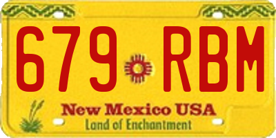 NM license plate 679RBM