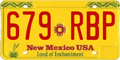 NM license plate 679RBP