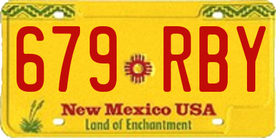 NM license plate 679RBY