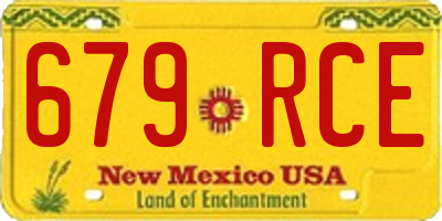 NM license plate 679RCE