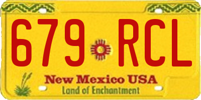 NM license plate 679RCL