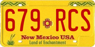 NM license plate 679RCS