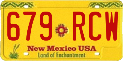 NM license plate 679RCW