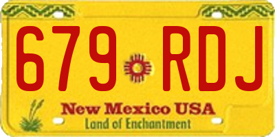 NM license plate 679RDJ