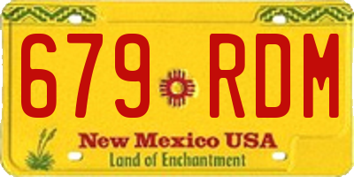 NM license plate 679RDM