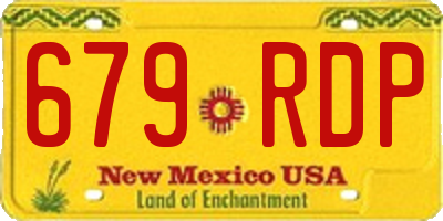 NM license plate 679RDP