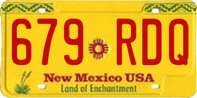 NM license plate 679RDQ