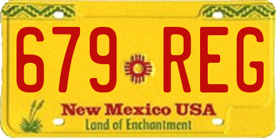 NM license plate 679REG