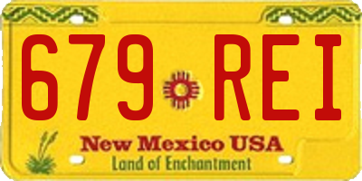 NM license plate 679REI
