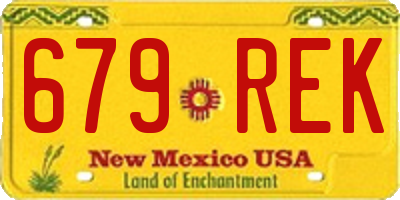 NM license plate 679REK