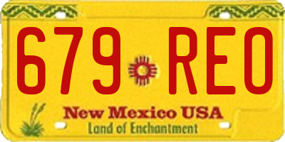 NM license plate 679REO