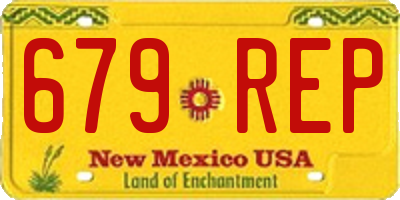 NM license plate 679REP