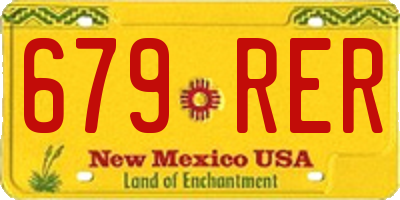 NM license plate 679RER
