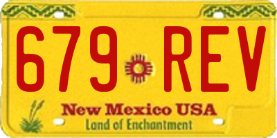 NM license plate 679REV