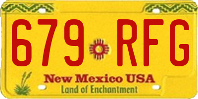 NM license plate 679RFG