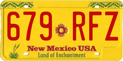 NM license plate 679RFZ