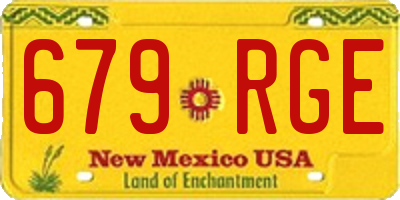NM license plate 679RGE