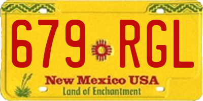 NM license plate 679RGL