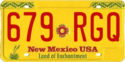 NM license plate 679RGQ