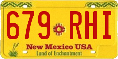 NM license plate 679RHI