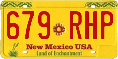 NM license plate 679RHP