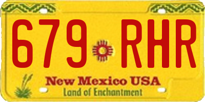 NM license plate 679RHR