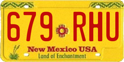 NM license plate 679RHU