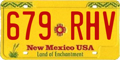NM license plate 679RHV