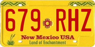 NM license plate 679RHZ