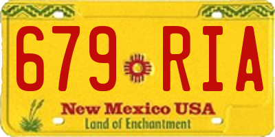 NM license plate 679RIA