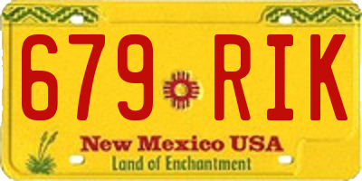 NM license plate 679RIK