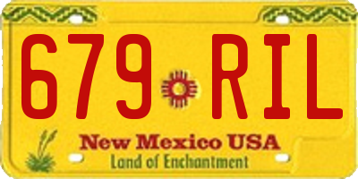 NM license plate 679RIL