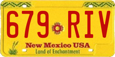 NM license plate 679RIV