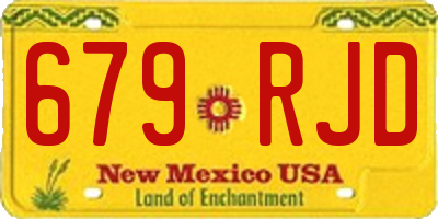 NM license plate 679RJD