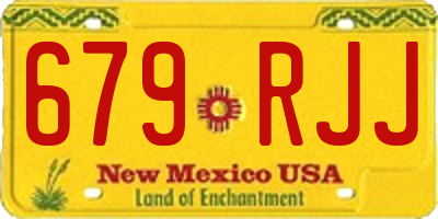 NM license plate 679RJJ