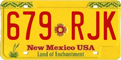 NM license plate 679RJK