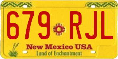 NM license plate 679RJL