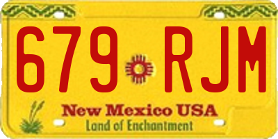 NM license plate 679RJM