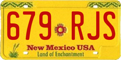 NM license plate 679RJS