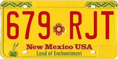 NM license plate 679RJT