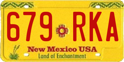 NM license plate 679RKA