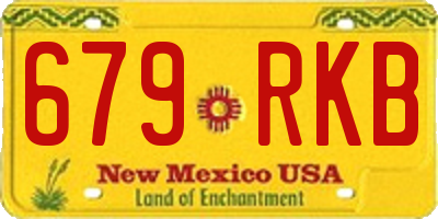 NM license plate 679RKB