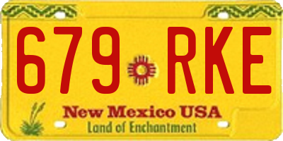NM license plate 679RKE